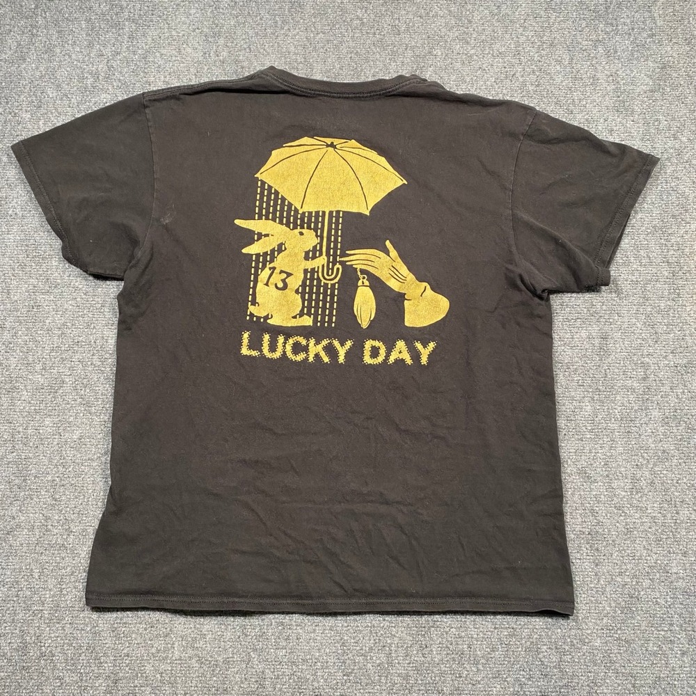 Empyre Lucky Day Rabbit 13 Graphic Tee‎ Men's Black Size Large
